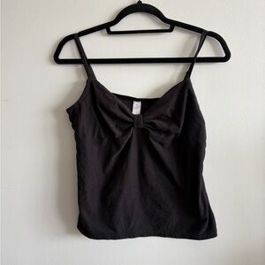 No Boundaries Vintage Black Bow Detail Women's Top